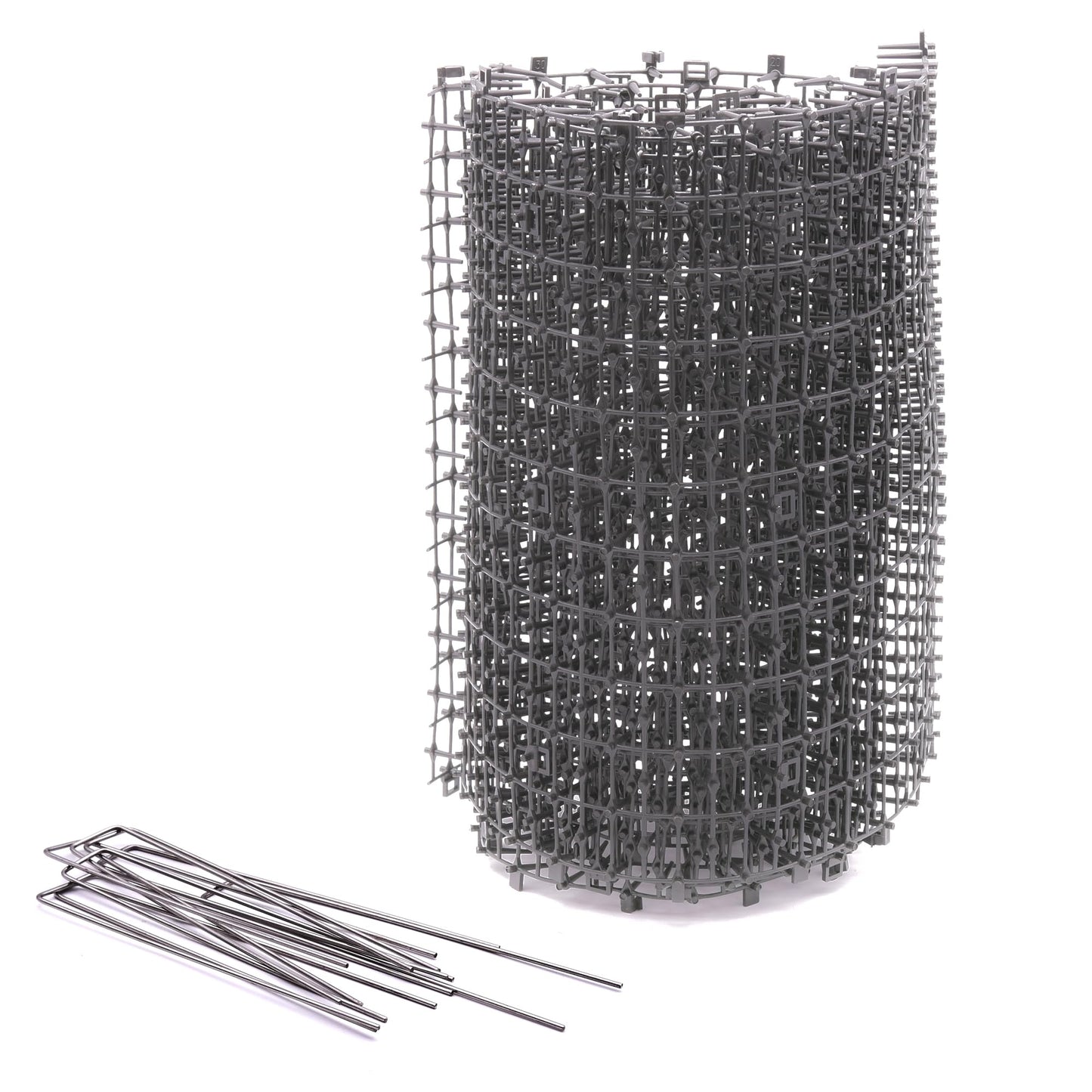 Prickle Strip Cat Scat Mat for Garden 200cm*30cm Plastic Cat Spikes Deterrent Plant Protective Net for Outdoor Garden and Flowers U-Shaped Pegs Included