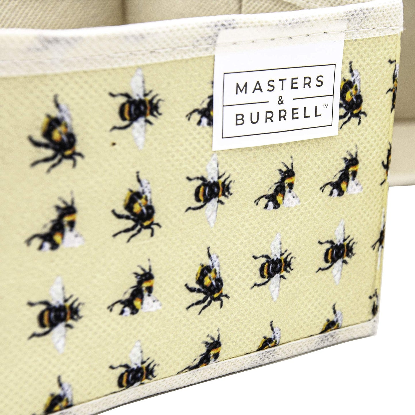 Masters & Burrell Wardrobe Dividers Set of Fabric Closet Organiser, Foldable Storage Boxes to Tidy Dresser, Office, Bra, Underwear, Tie, Socks, Bedroom, Collapsible Organizer