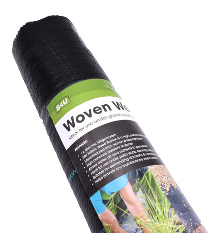 S4U Weed Control Membrane Durable Weed Barrier Fabric UV Stabilised Weed Barrier Breathable Garden Membrane for Pathways Flower Beds and Vegetable Gardens 1x50m