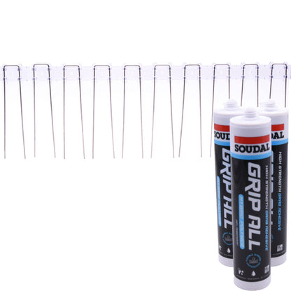 S4U 160mm Solar Panel Pigeon Bird Guard Stainless Steel Spikes Set Preventing Nesting Lightweight