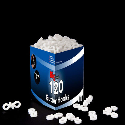 S4U Gutter Hooks, Gutter Hook Multi Pack for Securing Lights to Guttering