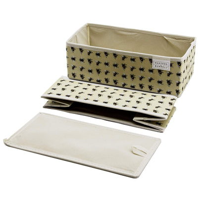 Masters & Burrell Wardrobe Dividers Set of Fabric Closet Organiser, Foldable Storage Boxes to Tidy Dresser, Office, Bra, Underwear, Tie, Socks, Bedroom, Collapsible Organizer