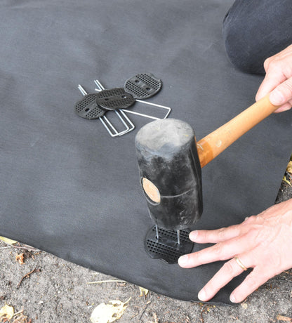 S4U Weed Control Membrane Durable Weed Barrier Fabric UV Stabilised Weed Barrier Breathable Garden Membrane for Pathways Flower Beds and Vegetable Gardens 1x50m