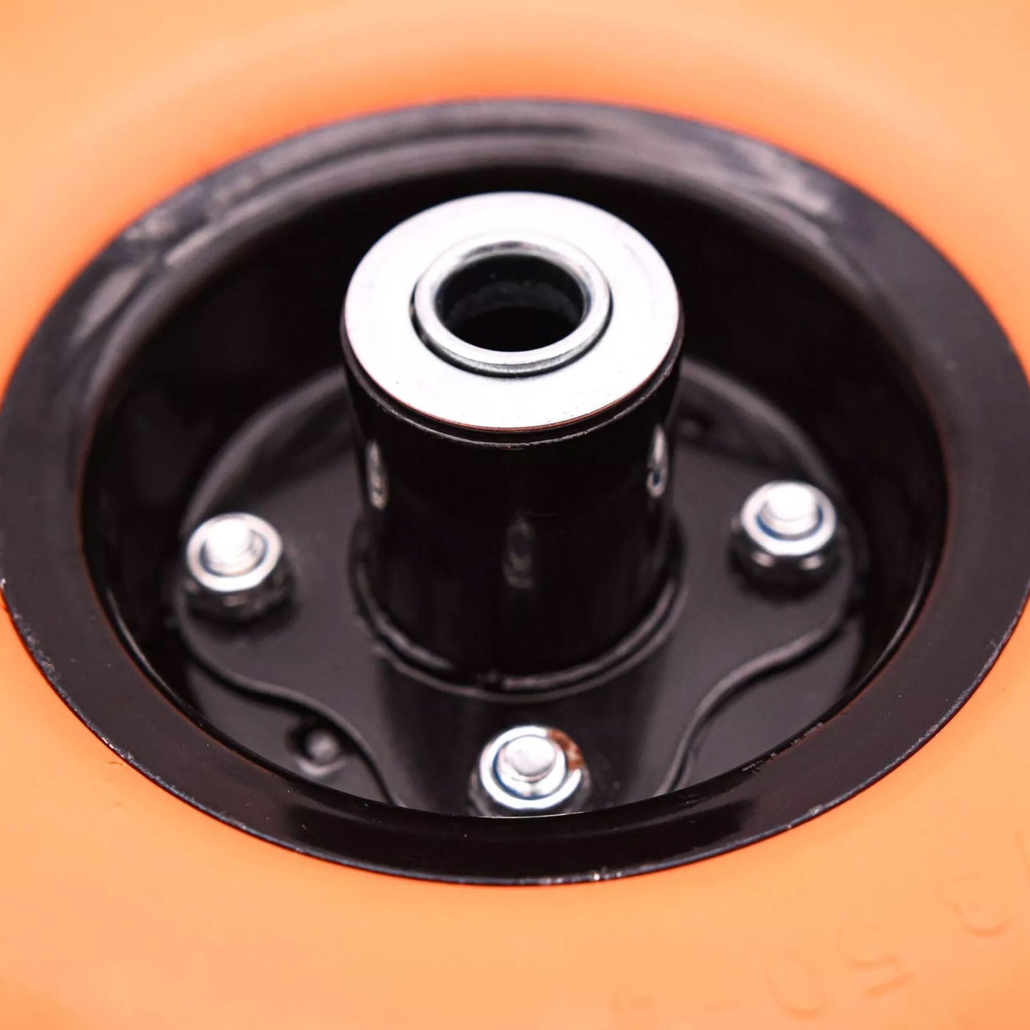 S4U 10” Sack Barrow Hand Truck Tyre Solid Rubber Wheel 3.5-4 PU Heavy Duty Puncture Proof Trolley Cart Wheelbarrow Replacement 16mm Bearing Nylon locking nuts