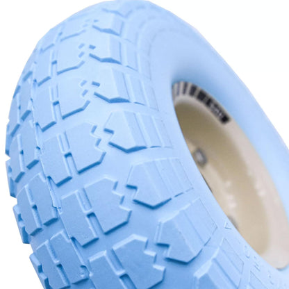 S4U 10” Sack Barrow Hand Truck Tyre Solid Rubber Wheel 3.5-4 PU Heavy Duty Puncture Proof Trolley Cart Wheelbarrow Replacement 16mm Bearing Nylon locking nuts