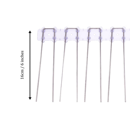 S4U 160mm Solar Panel Pigeon Bird Guard Stainless Steel Spikes Set Preventing Nesting Lightweight