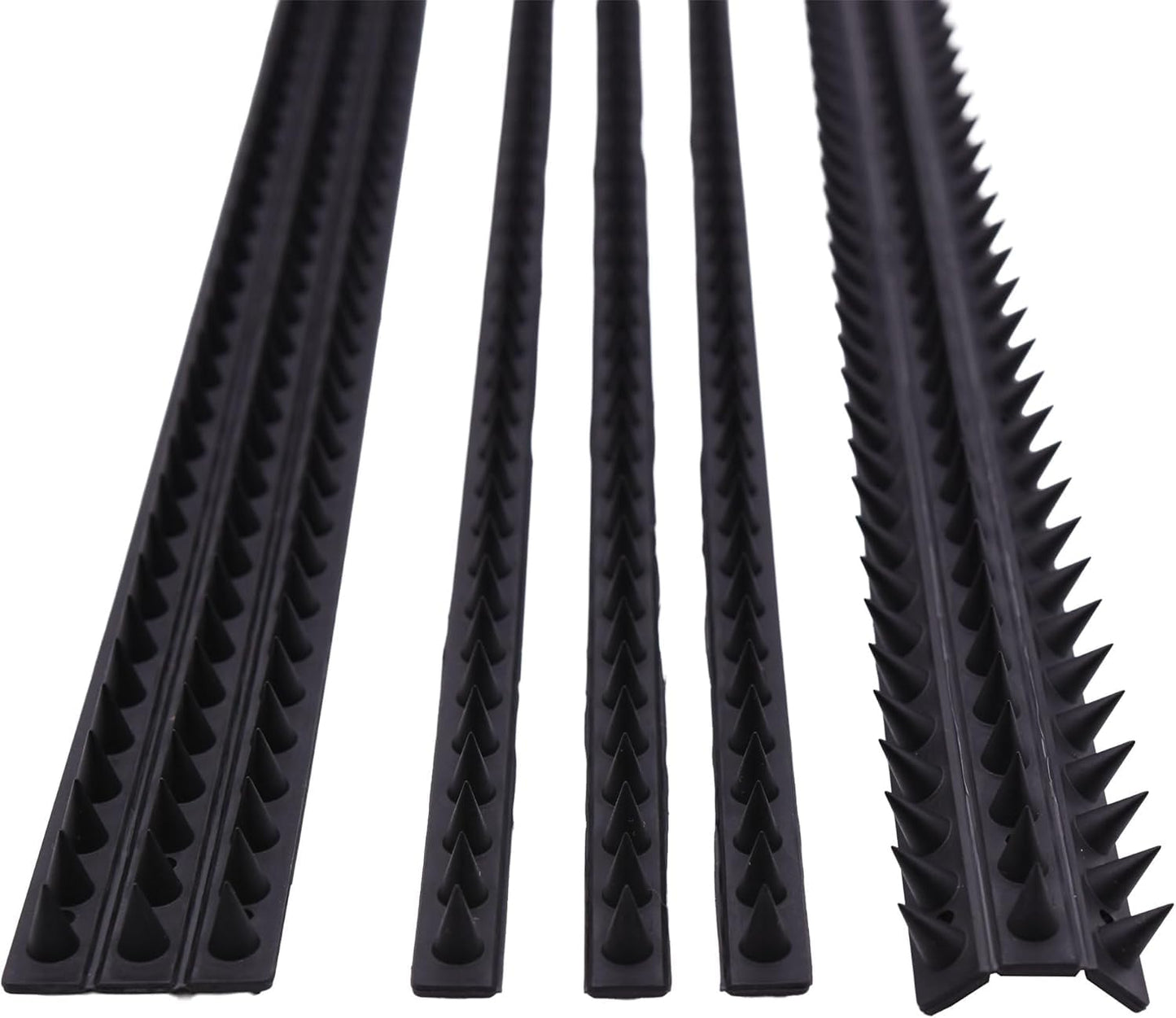 S4U Fence Wall Spikes Garden Security Guard Anti Climb Cat Bird Spikes Intruder Pest Deterrent 50 x 4.5 x 1.5cm Warning Sign & Screws Included