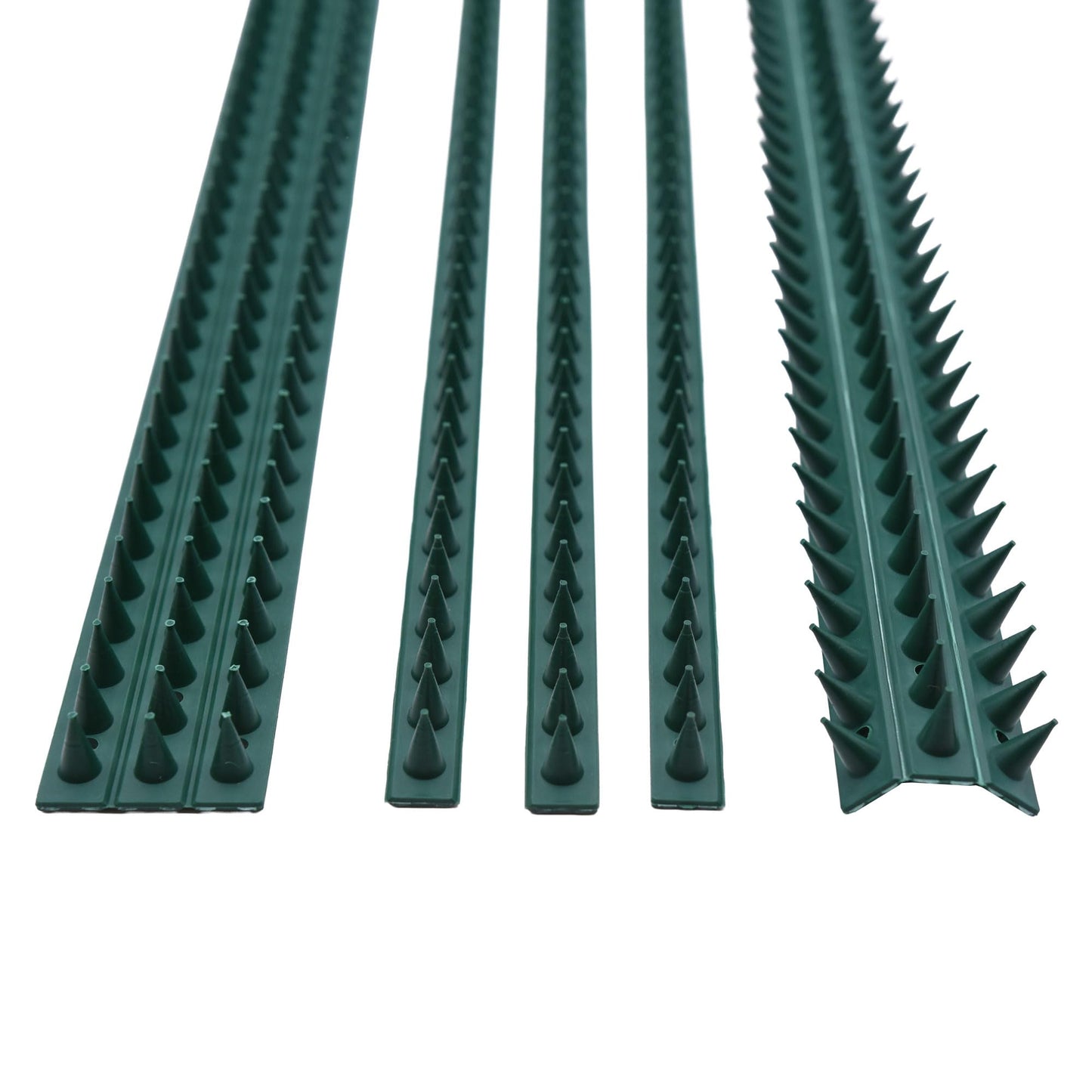 S4U Fence Wall Spikes Garden Security Guard Anti Climb Cat Bird Spikes Intruder Pest Deterrent 50 x 4.5 x 1.5cm Warning Sign & Screws Included