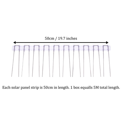 S4U 160mm Solar Panel Pigeon Bird Guard Stainless Steel Spikes Set Preventing Nesting Lightweight