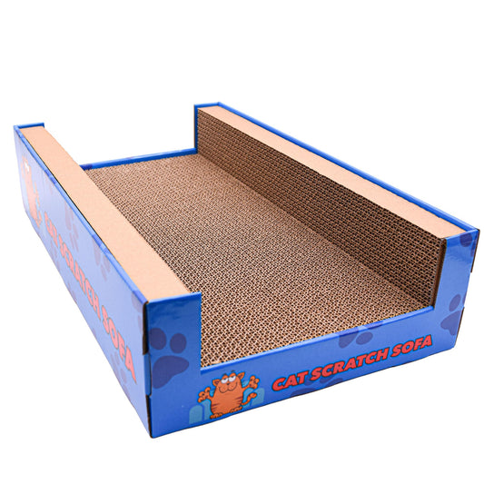 Cat Bed Scratcher Luxury Pet Scratching Lounge Sofa Corrugated Cardboard Beds Indoor Cats Scratch Lounger Catnip
