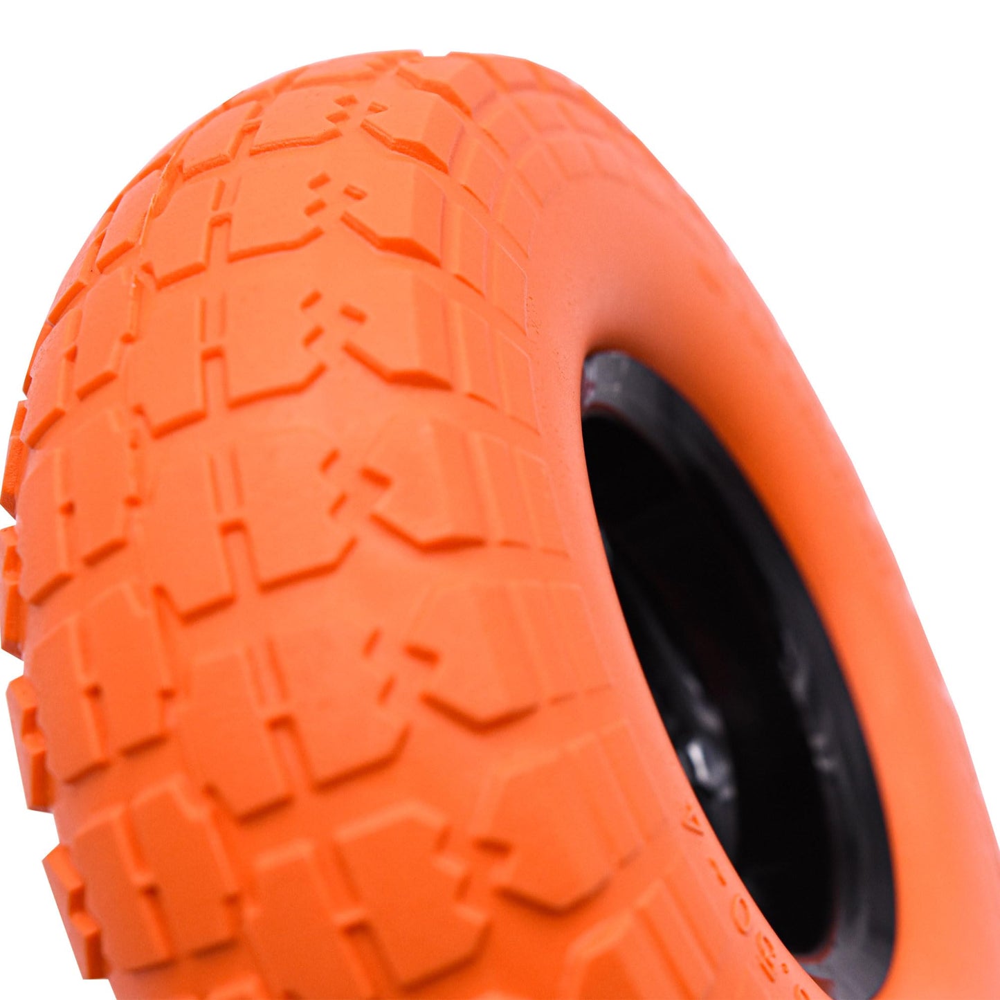 S4U 2x10” Sack Barrow Wheels Hand Truck Trolley Wheels Cart Solid Wheelbarrow Wheel 3.5-4 PU Heavy Duty Puncture Proof Trolley Wheels 16mm Bearing Wheel Nylon locking nuts