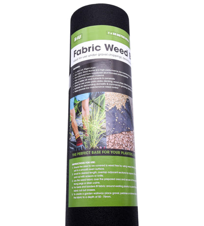 S4U Weed Control Membrane Durable Weed Barrier Fabric UV Stabilised Weed Barrier Breathable Garden Membrane for Pathways Flower Beds and Vegetable Gardens 1x50m