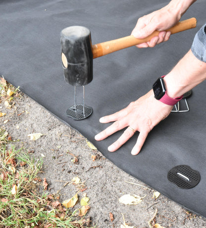 S4U Weed Control Membrane Durable Weed Barrier Fabric UV Stabilised Weed Barrier Breathable Garden Membrane for Pathways Flower Beds and Vegetable Gardens 1x50m