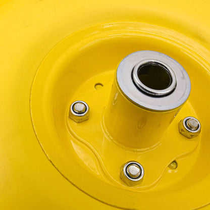 S4U 10” Sack Barrow Hand Truck Tyre Solid Rubber Wheel 3.5-4 PU Heavy Duty Puncture Proof Trolley Cart Wheelbarrow Replacement 16mm Bearing Nylon locking nuts