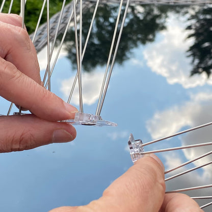 S4U Bird Spikes with Plastic Base and Stainless Steel Pigeon Spikes for Roofs and Windows Bird Deterrent Spikes Set for Anti Crows, Seagulls and Small Birds