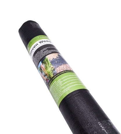 S4U Weed Control Membrane Durable Weed Barrier Fabric UV Stabilised Weed Barrier Breathable Garden Membrane for Pathways Flower Beds and Vegetable Gardens 1x50m